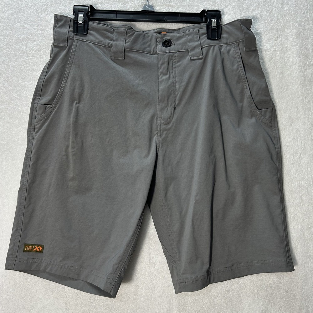 First Lite Mens Size 30 Gray Guide Lite Athletic Chino Shorts (J1)